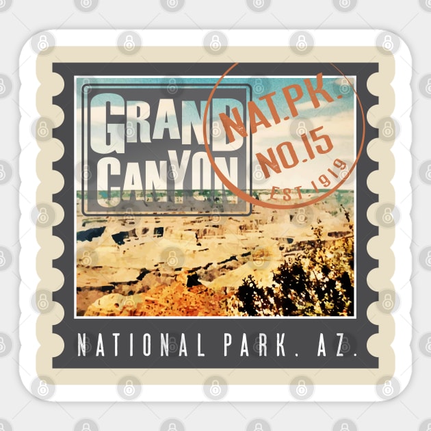 Grand Canyon National Park Stamp Sticker by Northofthepines